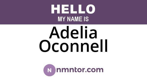 Adelia Oconnell