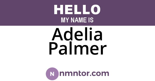 Adelia Palmer