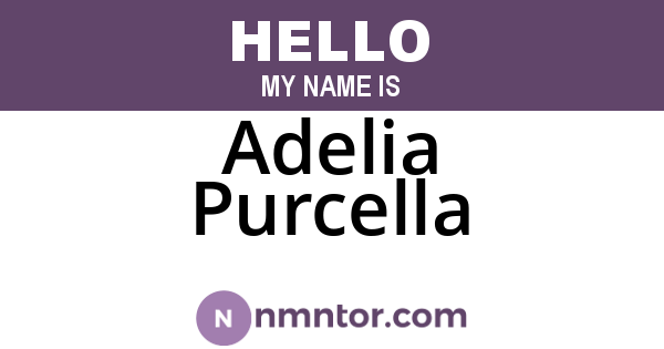Adelia Purcella