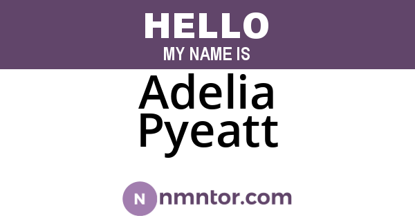 Adelia Pyeatt