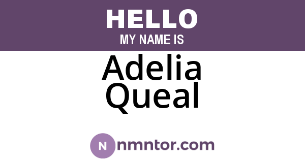 Adelia Queal