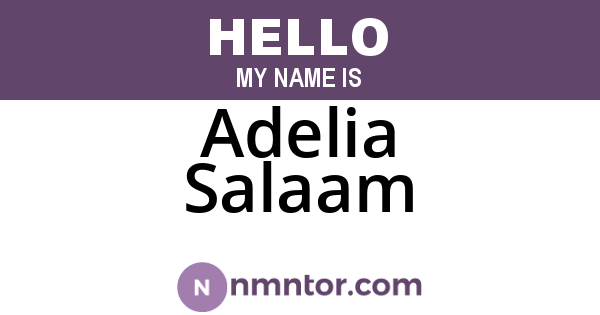 Adelia Salaam