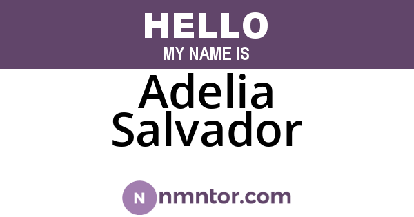 Adelia Salvador