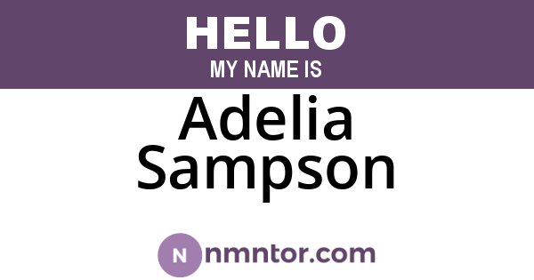 Adelia Sampson