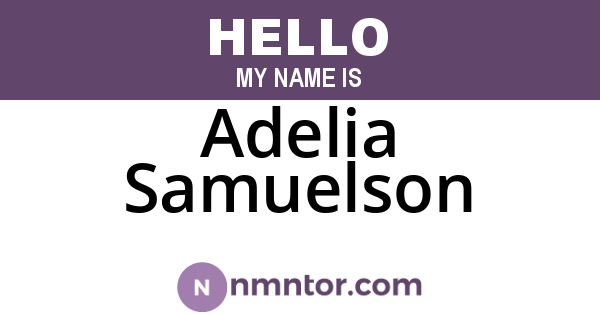Adelia Samuelson