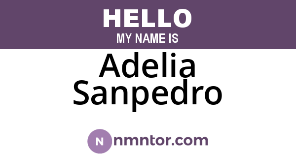 Adelia Sanpedro