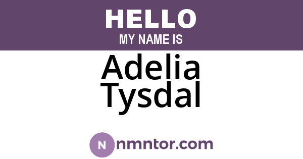 Adelia Tysdal