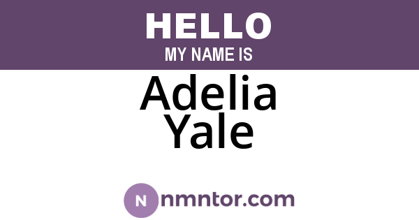 Adelia Yale