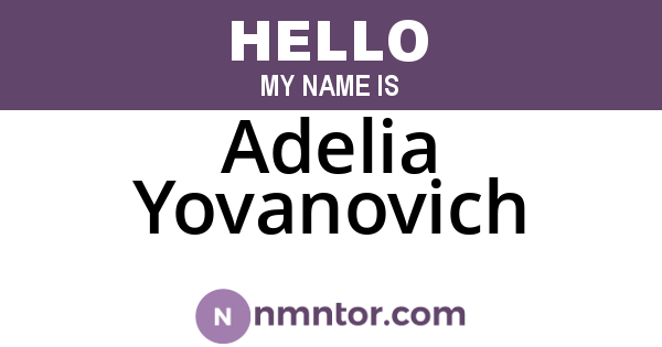 Adelia Yovanovich