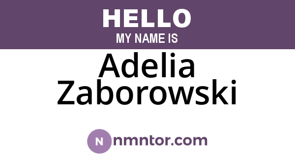 Adelia Zaborowski