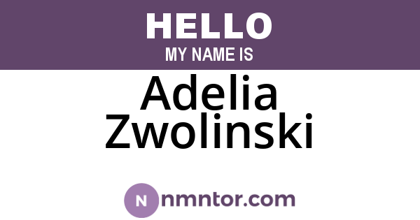 Adelia Zwolinski