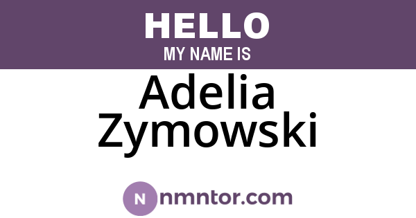 Adelia Zymowski