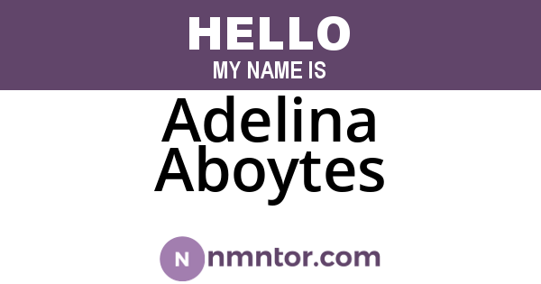 Adelina Aboytes