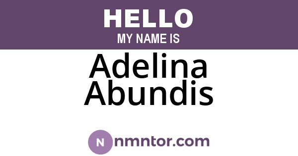 Adelina Abundis