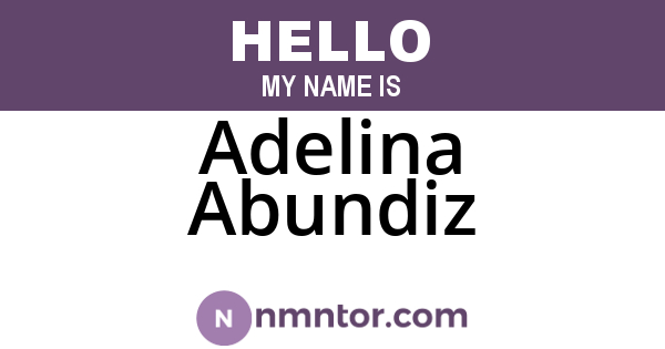 Adelina Abundiz