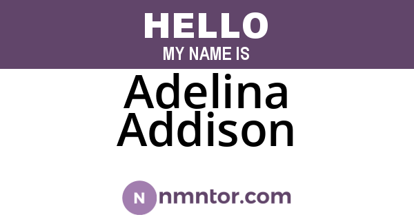 Adelina Addison