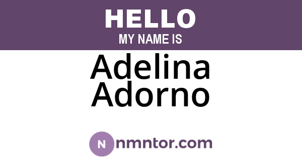 Adelina Adorno