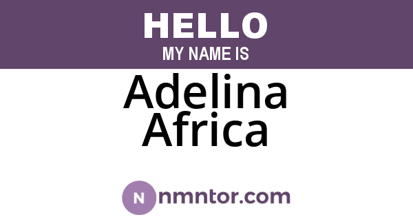 Adelina Africa