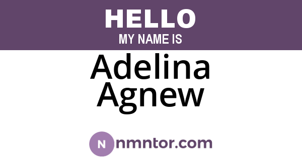 Adelina Agnew