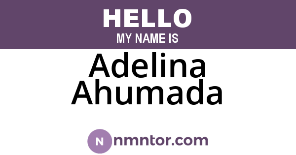 Adelina Ahumada