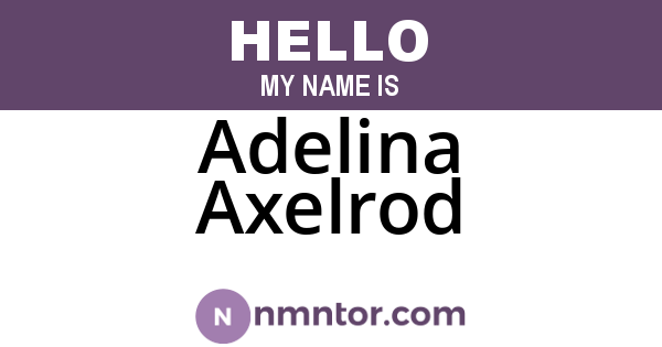 Adelina Axelrod