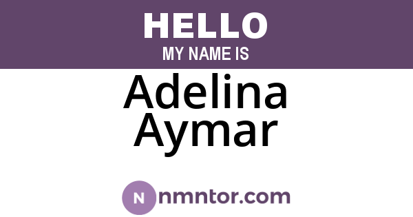 Adelina Aymar