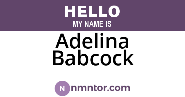 Adelina Babcock