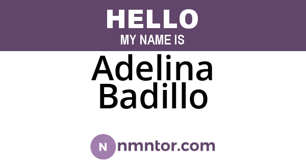 Adelina Badillo