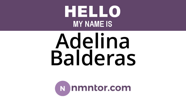 Adelina Balderas