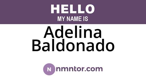 Adelina Baldonado