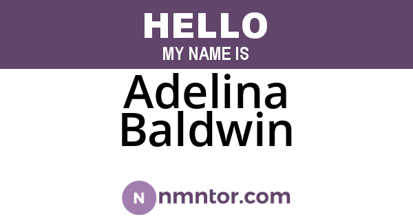 Adelina Baldwin