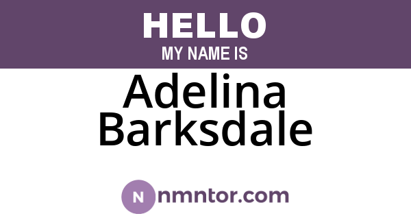 Adelina Barksdale