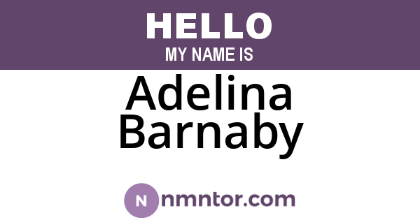 Adelina Barnaby