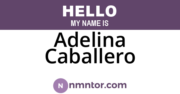 Adelina Caballero