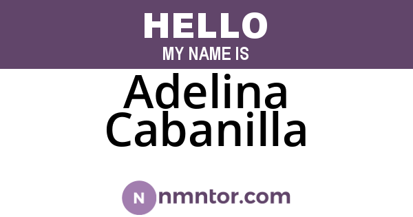 Adelina Cabanilla