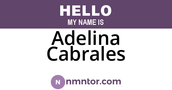 Adelina Cabrales