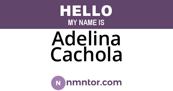 Adelina Cachola