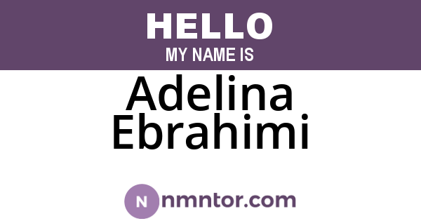 Adelina Ebrahimi