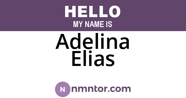 Adelina Elias