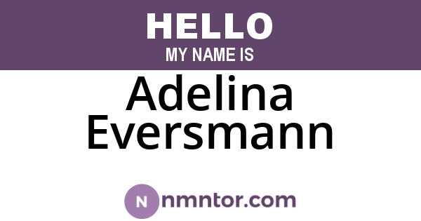 Adelina Eversmann