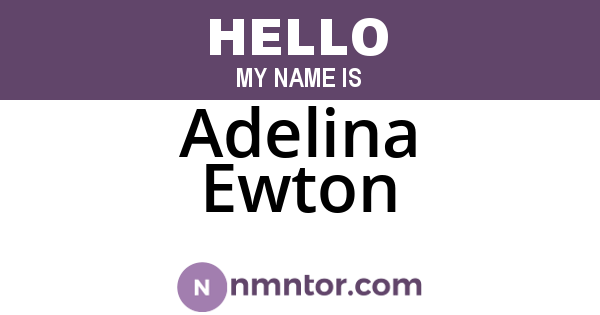 Adelina Ewton