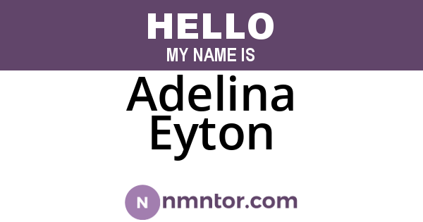 Adelina Eyton