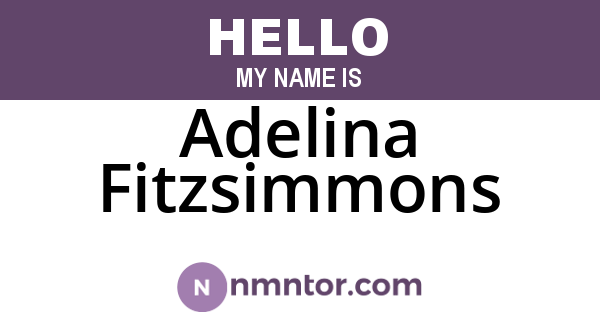 Adelina Fitzsimmons