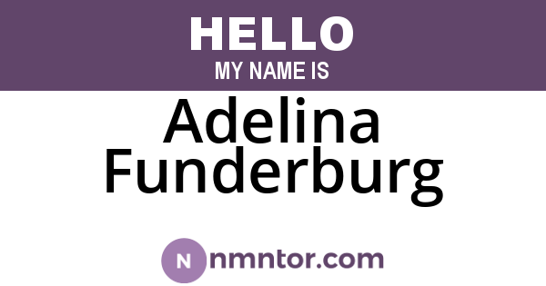Adelina Funderburg