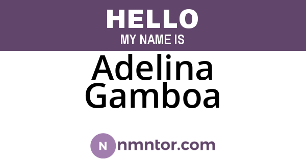 Adelina Gamboa