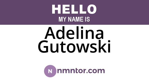 Adelina Gutowski