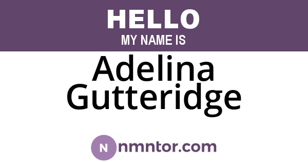 Adelina Gutteridge
