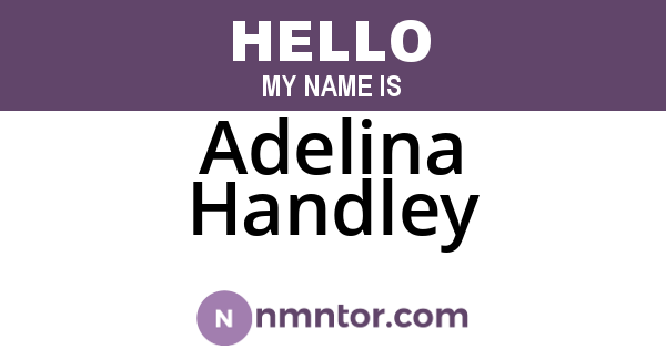 Adelina Handley