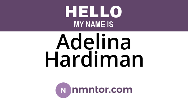 Adelina Hardiman