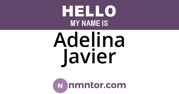 Adelina Javier